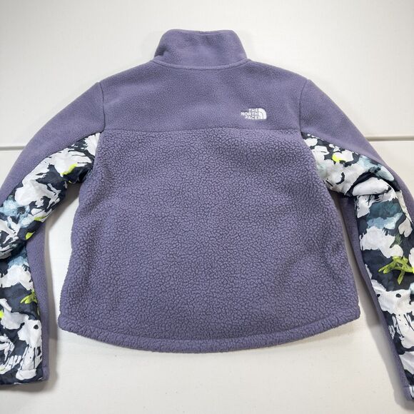 The North Face Girls Fleece Mashup Jacket Lunar Slate XL 14/16 Purple NF0A82TE - Picture 10 of 10